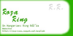 roza ring business card